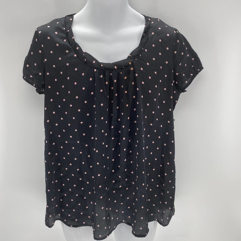 Duo Women's Maternity blouse Size Medium Black in color (A23)